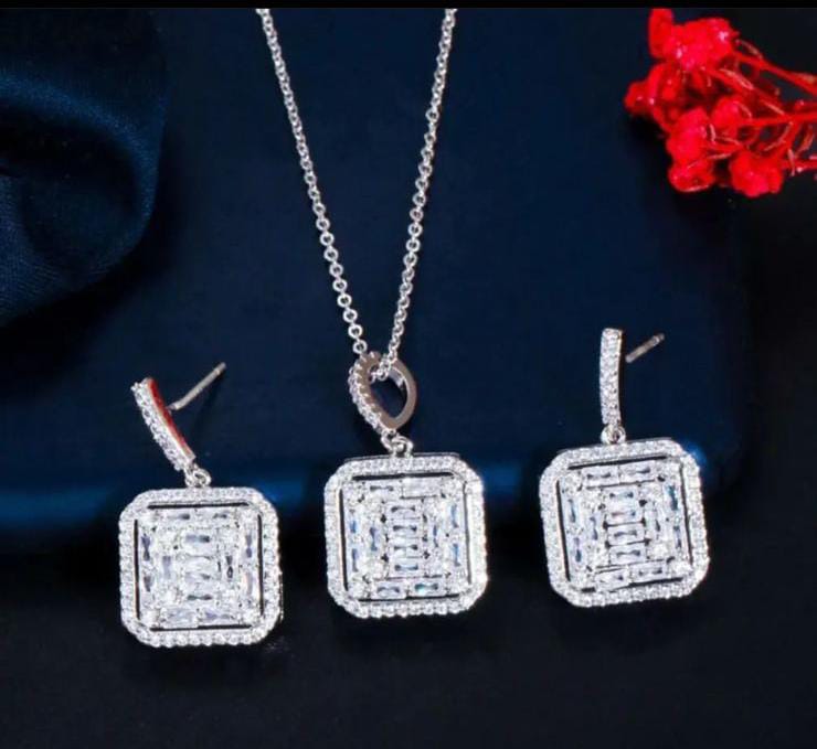 Pure Silver Delicate Chain Set