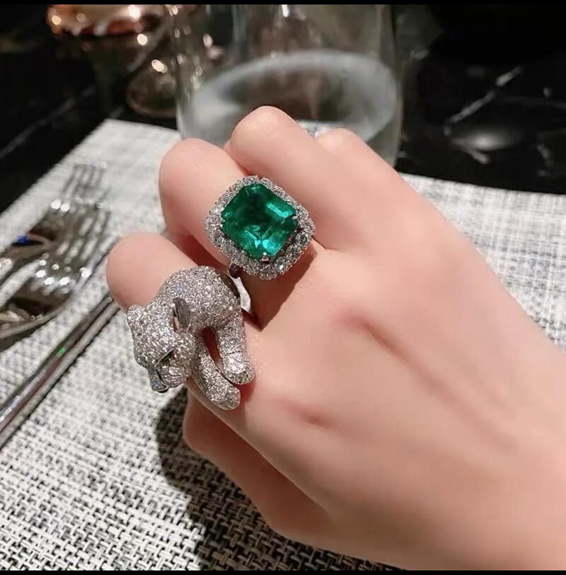 Designer Luxury Panther Ring