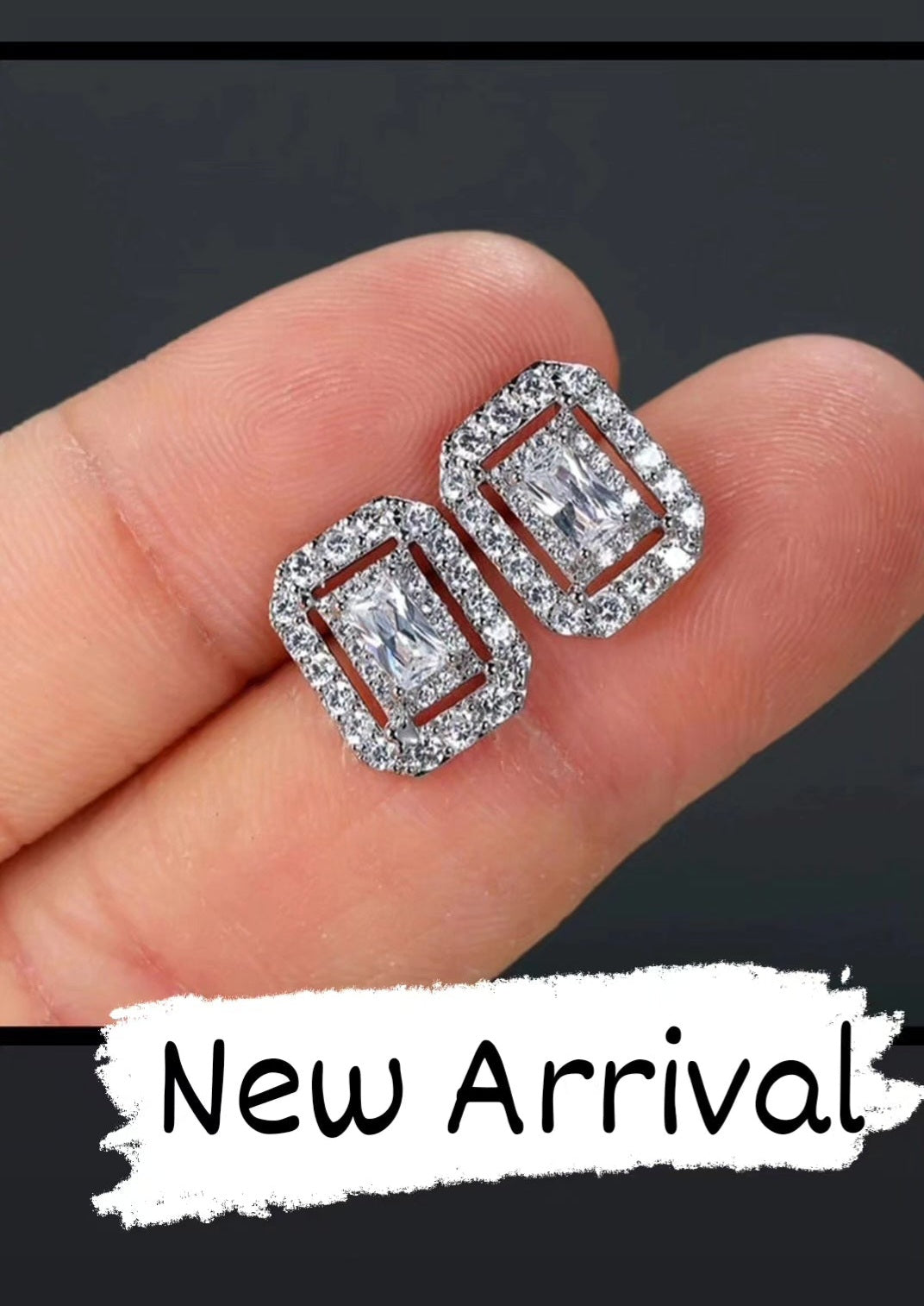 European Style Geometric Stud Earrings