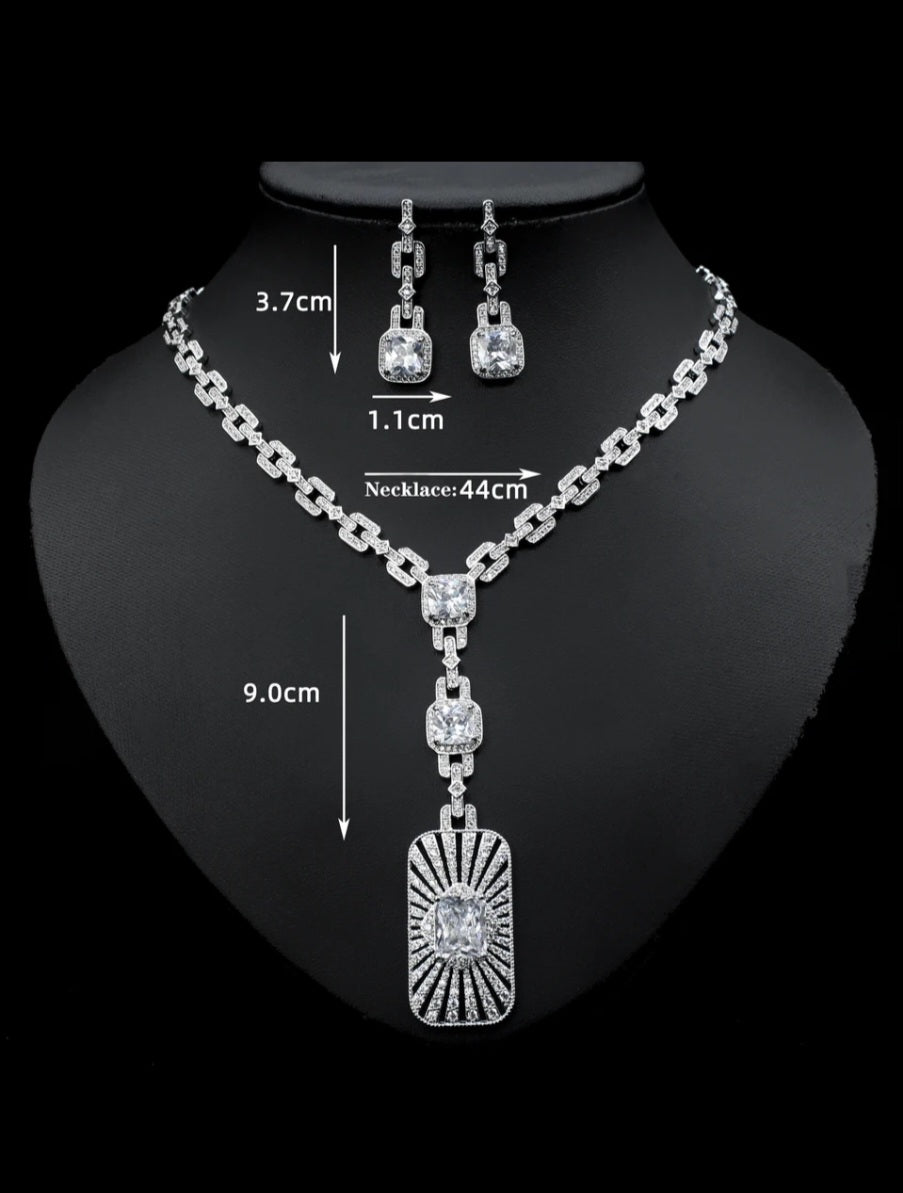 Emerald Green Swarvoski Necklace Set