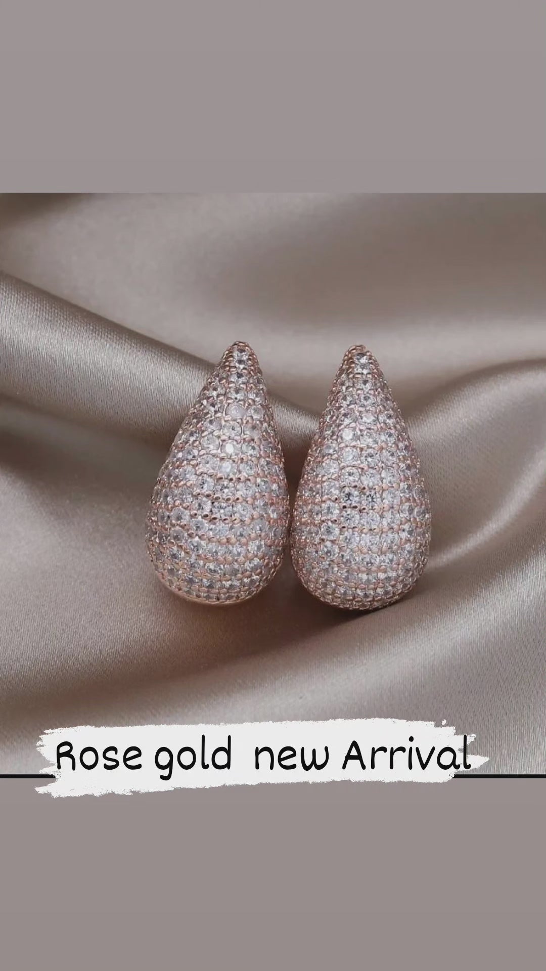 Semi circular studded earrings