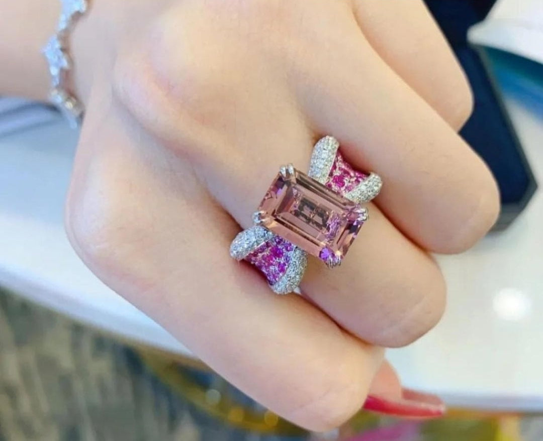 Plum maisonette ring