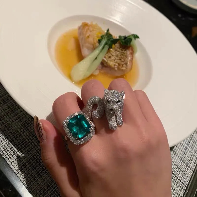 Designer Luxury Panther Ring