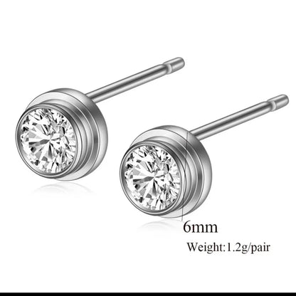 Famous designer studs Available in white n rose gold plating
